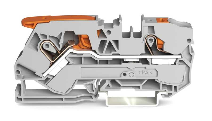[2110-5201] WAGO 2110-5201 10 MM GRİ 2 İLETKENLİ KOLLU PUSH BUTON KLEMENS