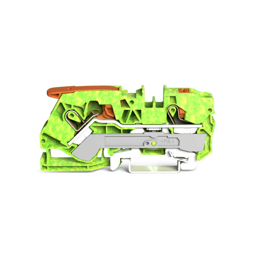 WAGO 2110-5207 10 MM SARI-YEŞİL 2 İLETKENLİ KOLLU PUSH KLEMENS