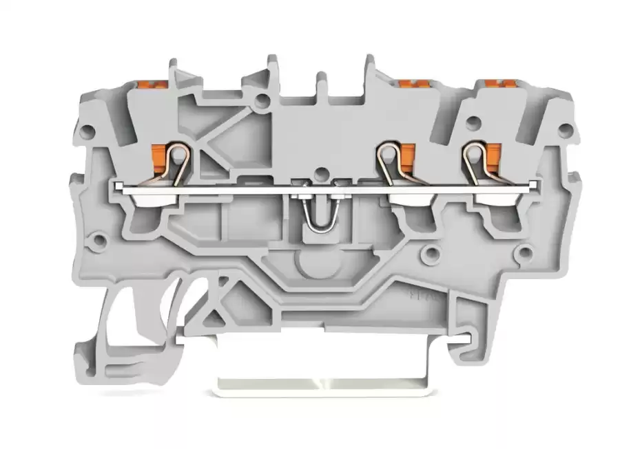 [2200-1301] WAGO 2200-1301 1 MM GRİ 3 İLETKENLİ PUSH BUTON GEÇİŞ KLEMENSİ