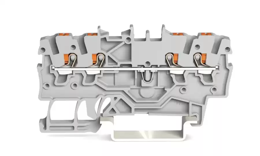 [2200-1401] WAGO 2200-1401 1 MM GRİ 4 İLETKENLİ PUSH BUTON GEÇİŞ KLEMENSİ