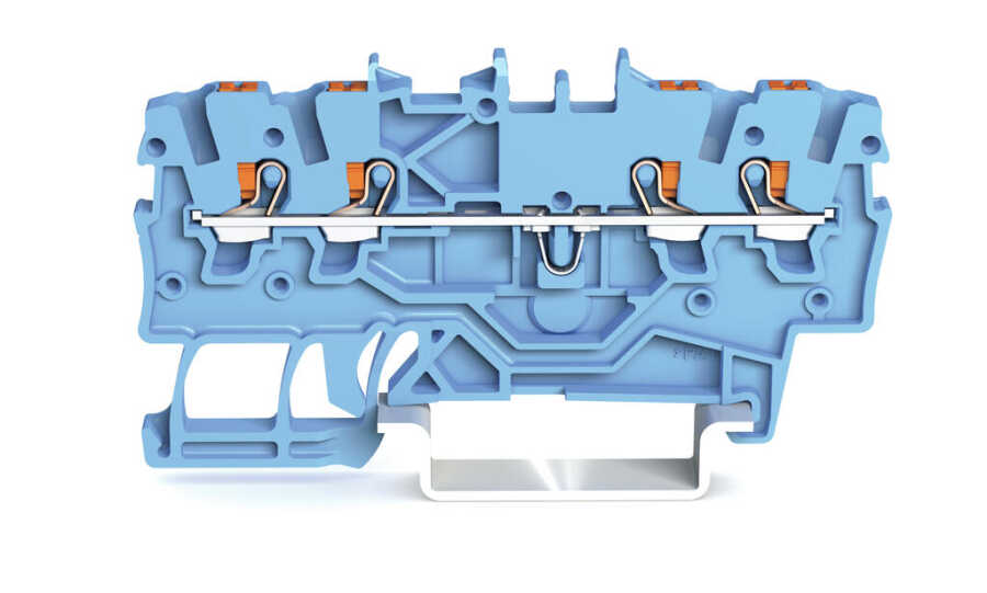WAGO 2200-1404 1 MM MAVİ 4 İLT PUSH BUTON GEÇİŞ KLEMENSİ