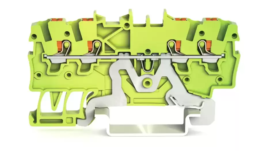 WAGO 2200-1407 1 MM SARI-YEŞİL 4 İLETKENLİ PUSH BUTON KLEMENSİ