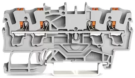[2202-1409] WAGO 2202-1409 2,5 MM A-GRİ 4 İLETKENLİ PUSH BUTON GEÇİŞ KLEMENS