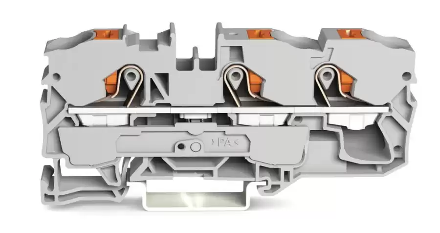 [2210-1301] WAGO 2210-1301 10 MM GRİ (EX) 3 İLETKEN PUSH BUTON GEÇİŞ KLEMENSİ