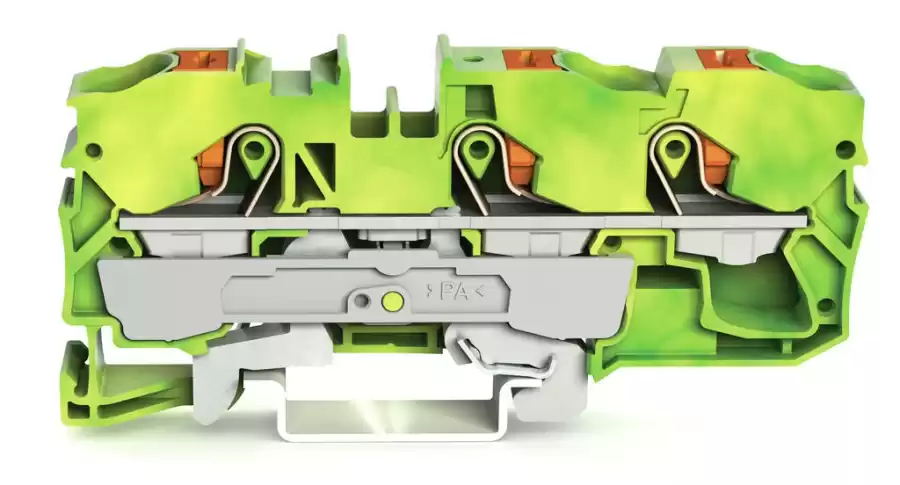 WAGO 2210-1307 10 MM SARI-YEŞİL 3 İLETKENLİ PUSH BUTON KLEMENS