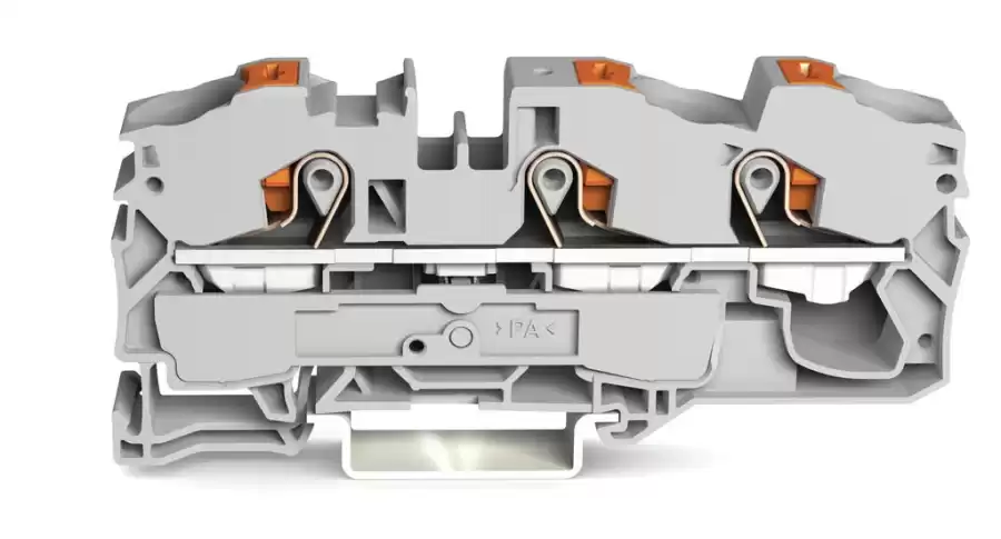 WAGO 2216-1301 16 MM GRİ (EX) 3 İLETKENLİ PUSH BUTON KLEMENS
