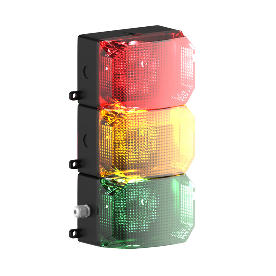 3 KAT KÜP LED MULTİFONKSİYON İKAZ LAMBA MS 219.1.3.2.12-24VAC/DC