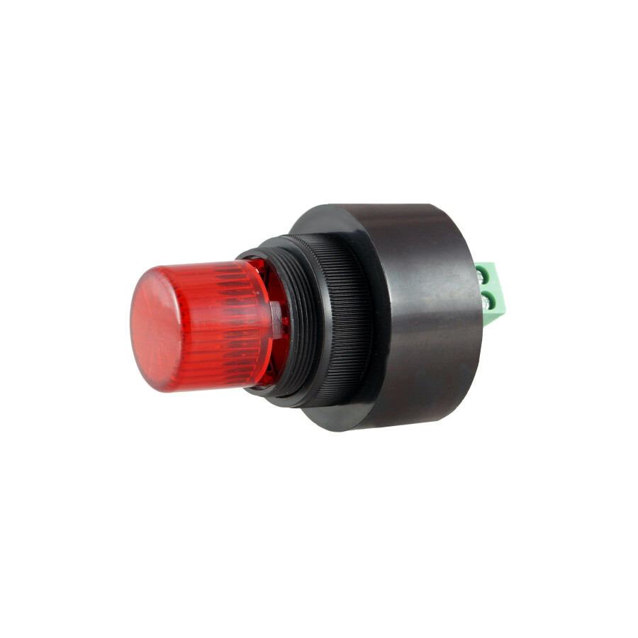 [T8687] Ø28 PANO MONTAJ LED BUZZER KESİK SES KLEMENS MS 1205.24VAC-DC