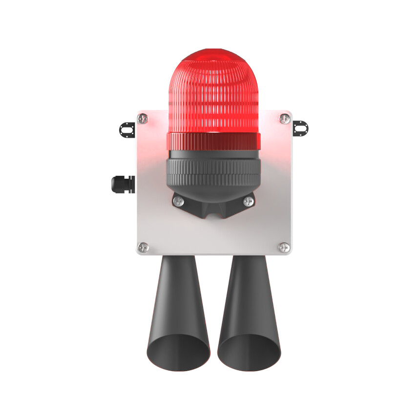 [T8713] LED MULTİFONKSİYON 2X 43 SES SİREN MS 5805.1.12-24VAC/DC