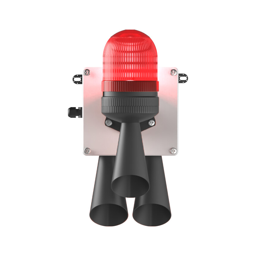 LED MULTİFONKSİYON 3X 43 SES SİREN MS 5806.1.12-24VAC/DC