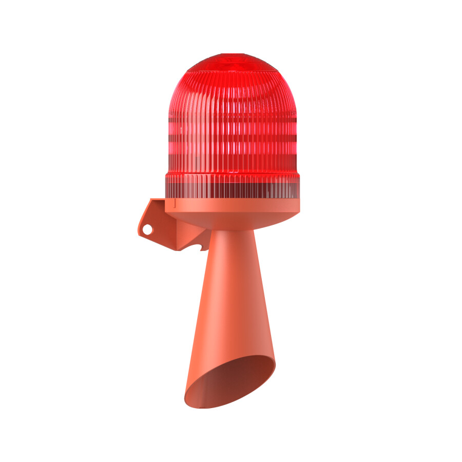 LED MULTİFONKSİYON TEK SES BORULU SİREN MS 5834.1.85-260VAC