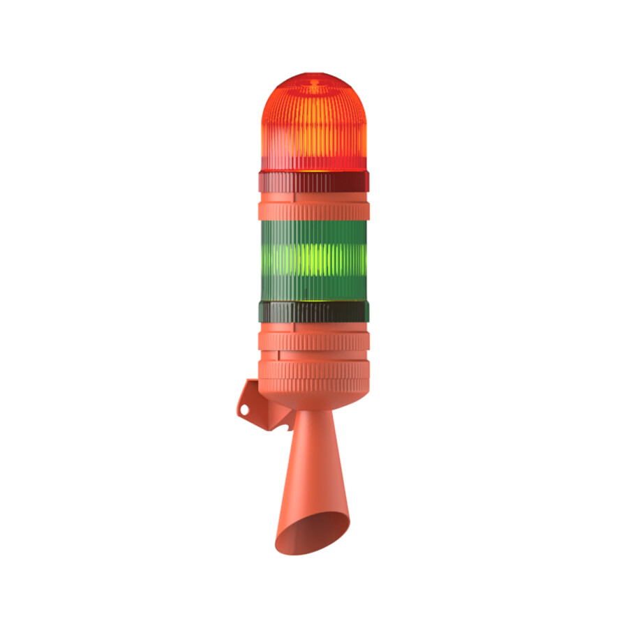 2 KAT LED MULTİFONKSİYON 2 SES BORULU ELEKTRONİK SİREN MS 5836.1.2.12-24VAC/DC