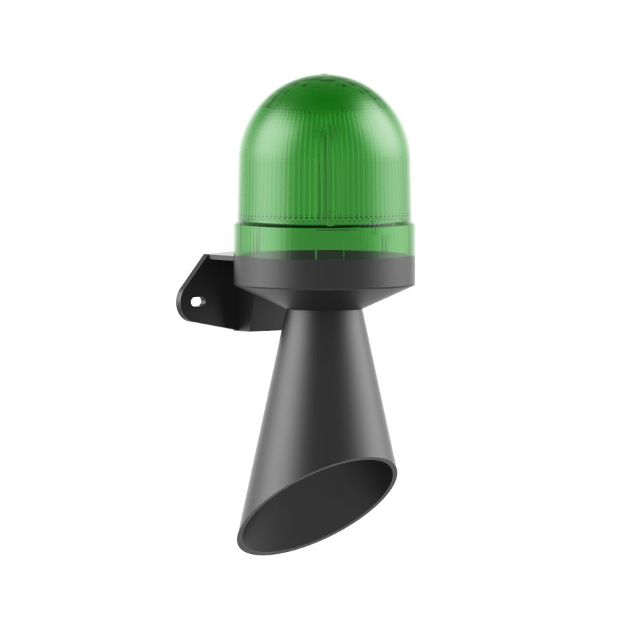 [T10523] Ø70 LED Multifonksiyon 10 Ses Borulu Elektronik Siren Duvar Montaj