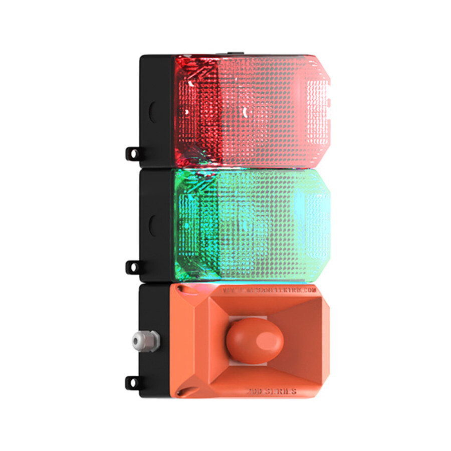 [T8747] 2 KAT KÜP LED MULTİFONKSİYON 43 SES SİREN MS 223.1.2.12-24VDC